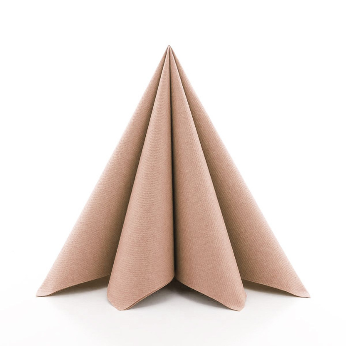 Luksus Rose Gold Servietter - 12 stk. til Festlige Anledninger
