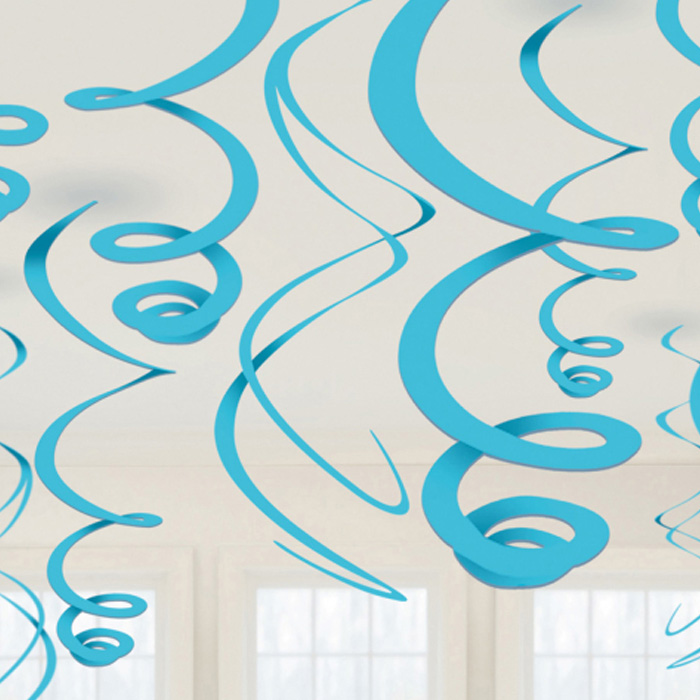 Lyseblå Swirls 12x 55