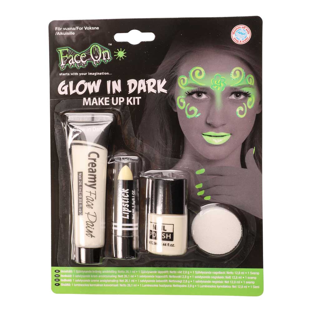 Selvlysende Makeup Sæt til Halloween Festligheder