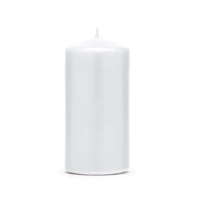 Mat Hvid Stearinlys 6x12 cm - Perfekt til festlige anledninger