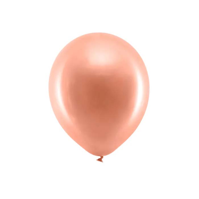 Mat Metallic Rose Gold Balloner - 10 stk. til din fest