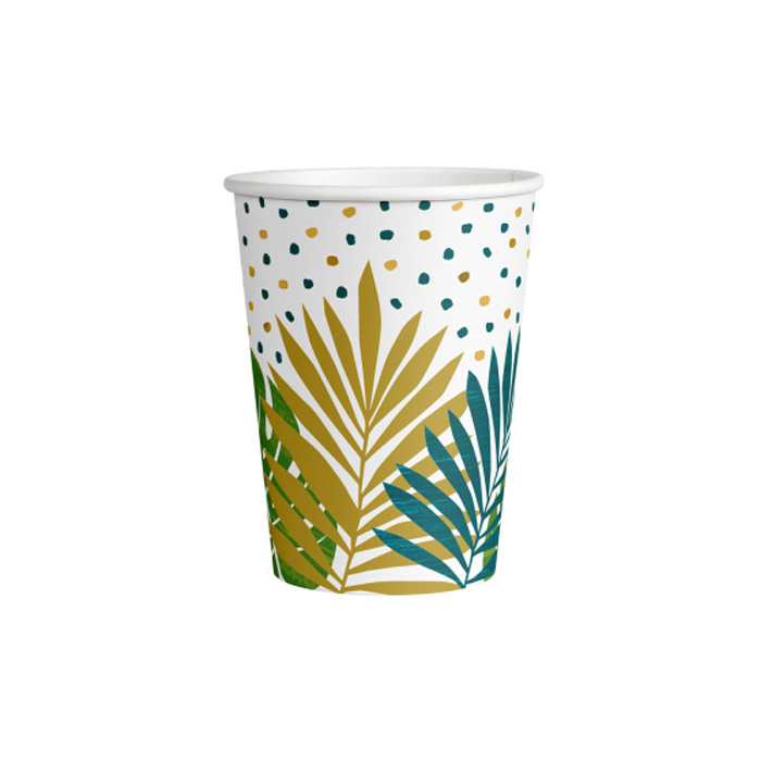 Monstera & Palme Krus - Sæt med 8 stk. 250 ml