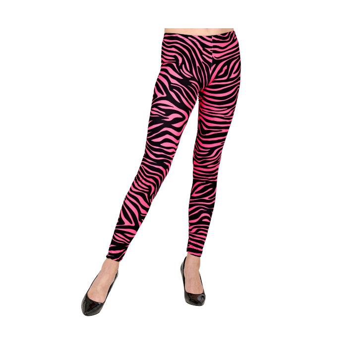 Neon Pink 80'er Leggings til Kvinder - Skil Dig Ud!