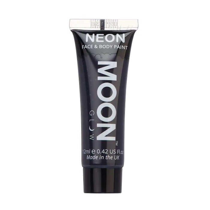 Neon UV Ansigts- og Kropsmaling i Sort - Moon Creations