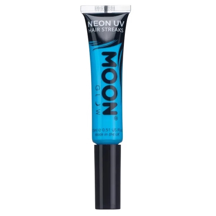 Intens Blå Neon UV Hårfarve - Moon Creations 15 ml
