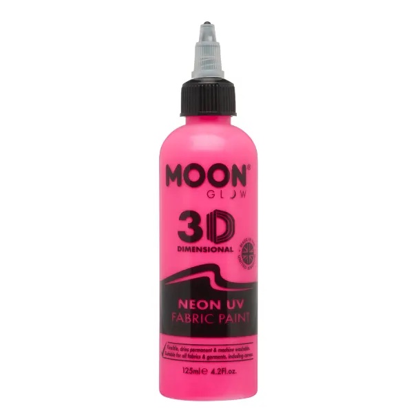 Neon UV Tekstilfarve Pink fra Moon Creations