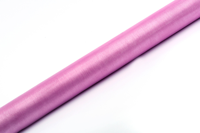 Elegant Pink Organza Bordløber til Festlige Anledninger