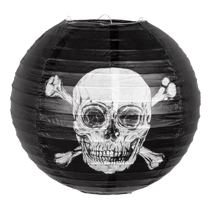 Papirlanterne med Dødningehoved - Perfekt til Halloweenfest!