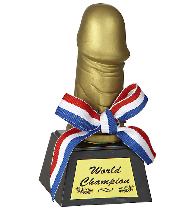 Penis Pokal "Verdensmester" - Festlig Præmie