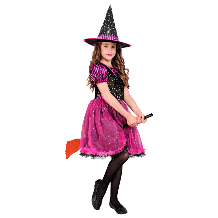 Pink Hekse Kostume til Børn - Fantastisk Halloween Tilbud!