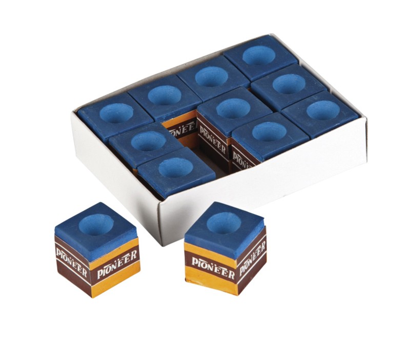 Blåt Poolbord Kridt 12x – Forbedr Dit Spil!