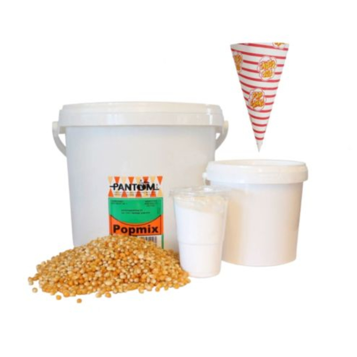 Popcorn Festpakke 250x Portioner Alt Inkl