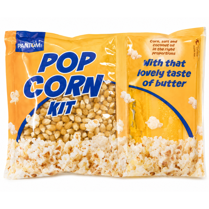 Popcorn 75x Popcornportioner Med Majs  Salt   Kokosolie  9pk