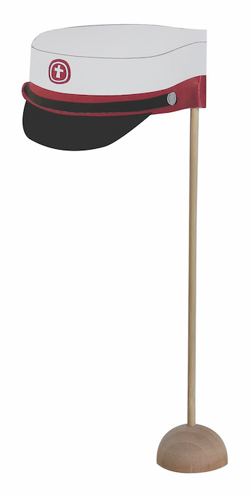 Rød Studenterhue Bordflag - Festlig Dekoration til Fejring!