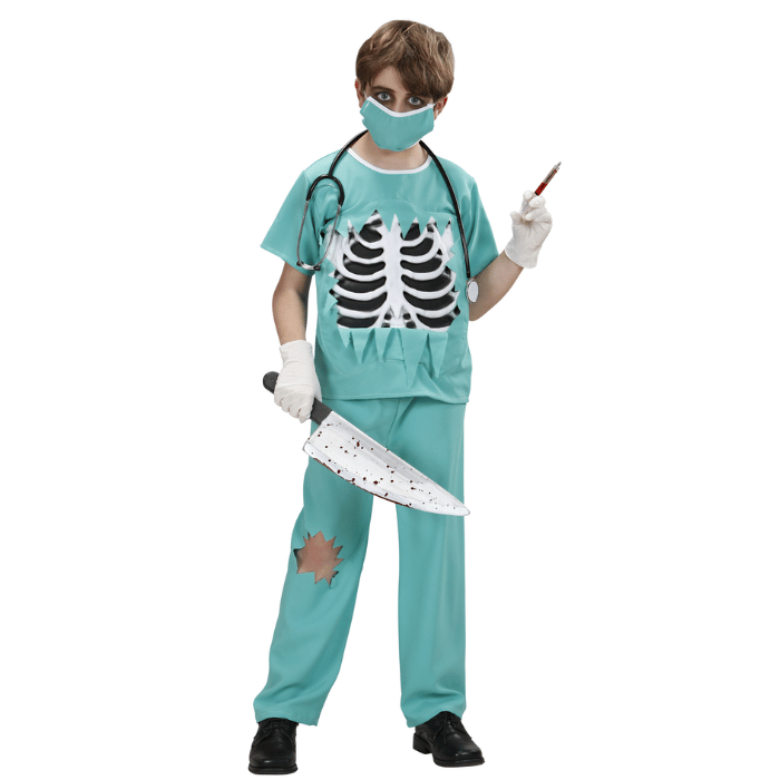 Skræmmende Kirurg Kostume til Børn - Halloween Tilbud!