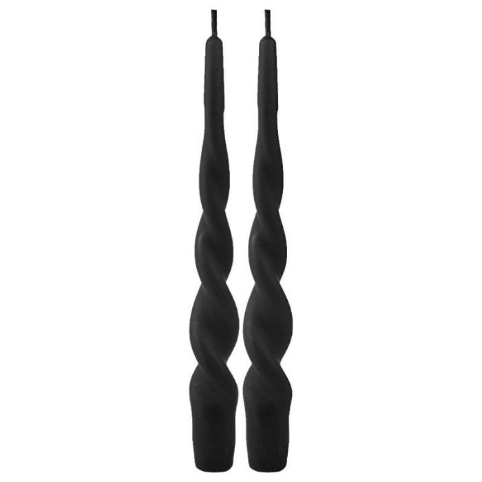 Snoede Stagelys i Sort - 2x24 stk. Tilbud!