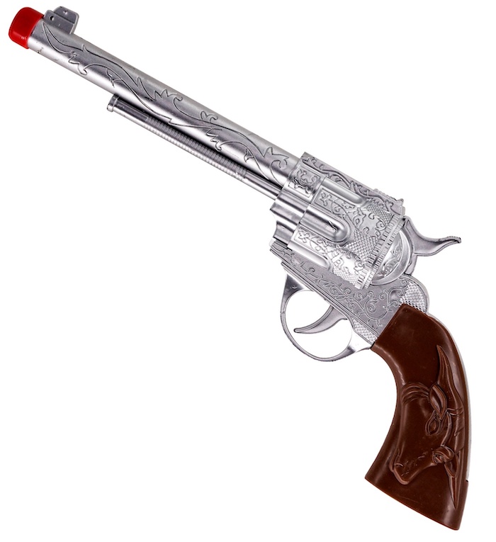 Sølv Cowboy Pistol - Fantastisk tilbud til kostumer!