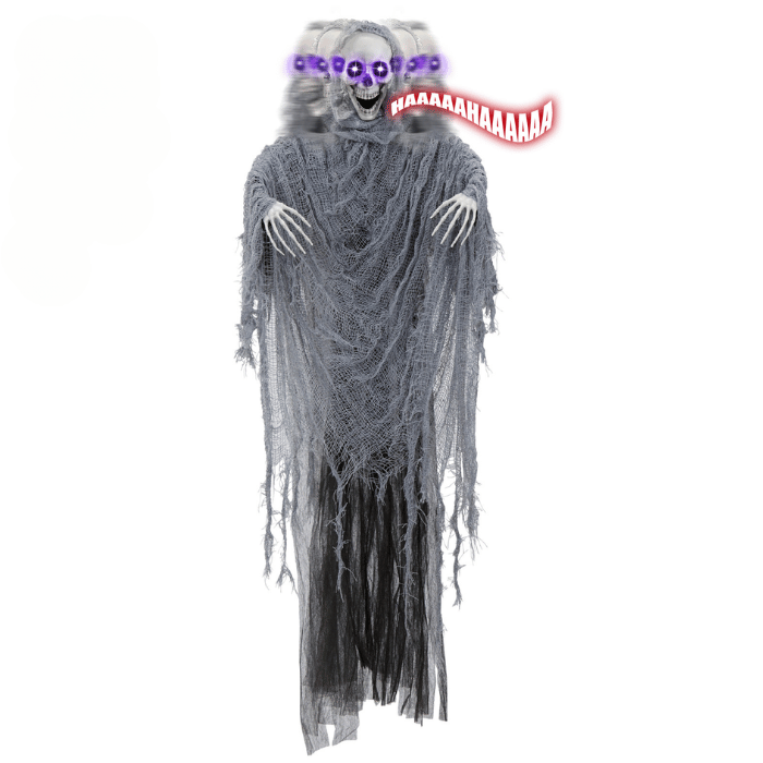 Sensor Spøgelse med Bevægelse, Lyd og Lys - Halloween!