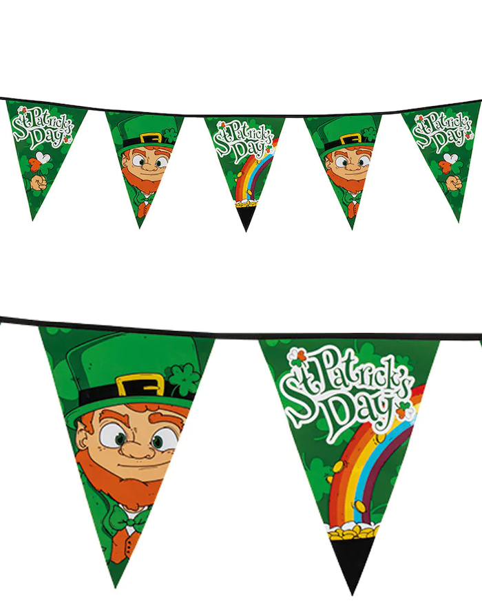 St. Patricks Day Vimpelguirlande til Festligheder