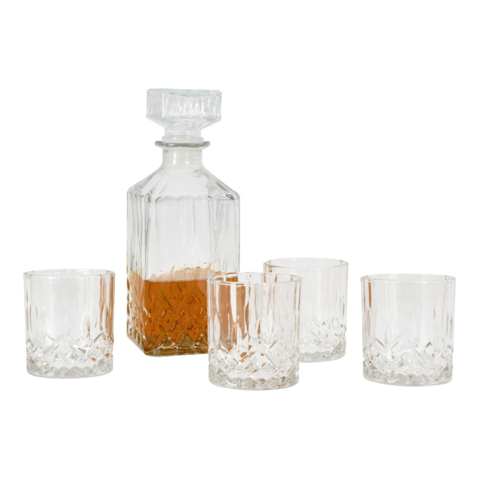 Elegant Whisky Karaffel i Glas – Perfekt til Fest og Hverdag