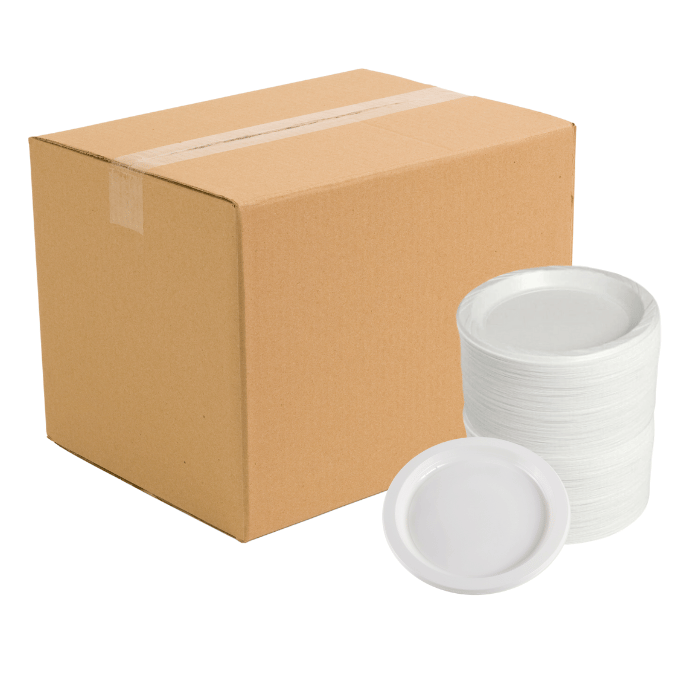 Genanvendelig plastik tallerken Ø22 cm - Fantastisk tilbud!