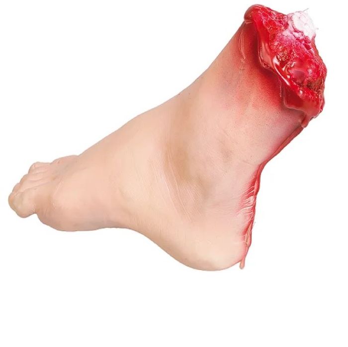 Afhugget Blodig Fod - Uundgåelig Halloween Dekoration!