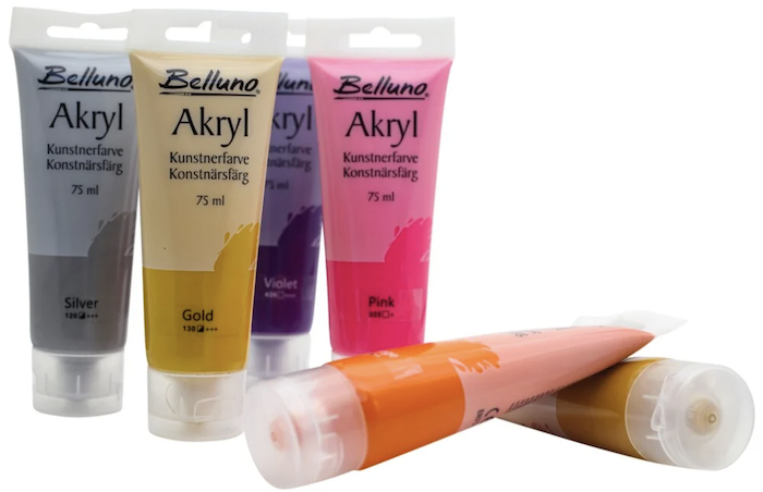 Akrylmaling Sæt 6x 75