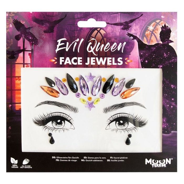 Evil Queen Ansigtssmykker - Ideelt til Halloween Fest!