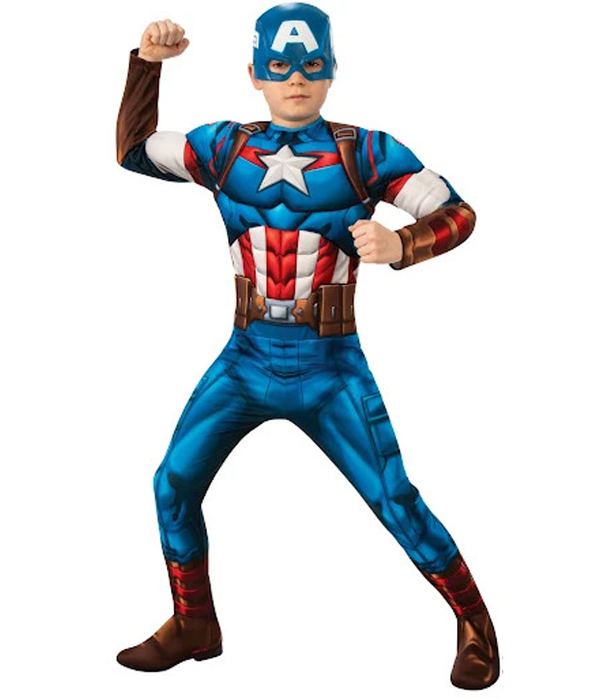 Avengers Captain America Børnekostume til Superhelte!
