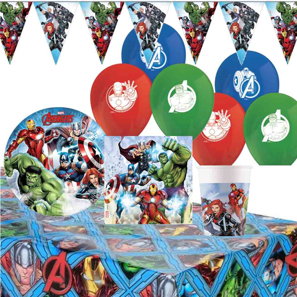 Avengers Festpakke til 8 – Den Ultimative Fødselsdagsfest!
