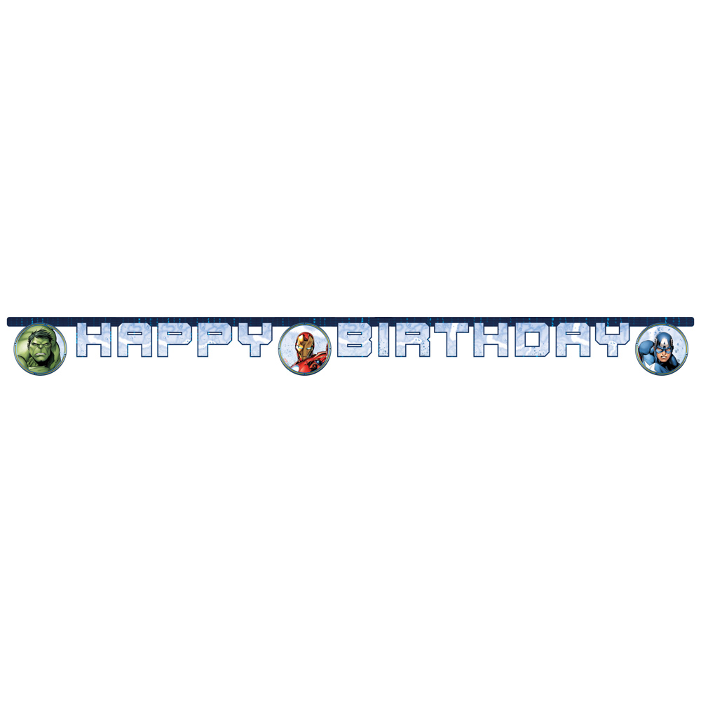 Avengers Fødselsdagsbanner – Superhelte Festpynt til Sale!