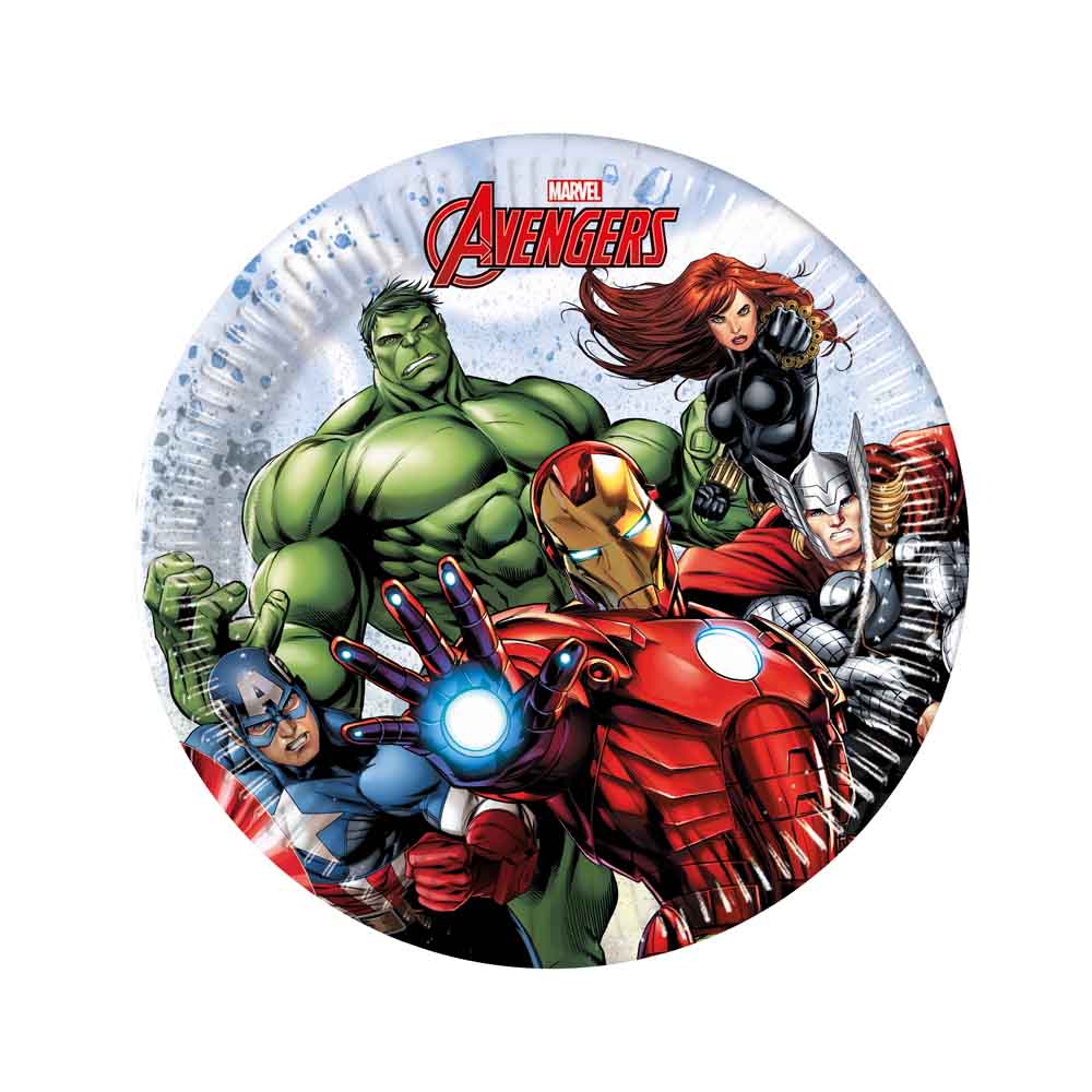 Avengers Kagetallerkner – 8 stk til Temafest og Fødselsdag