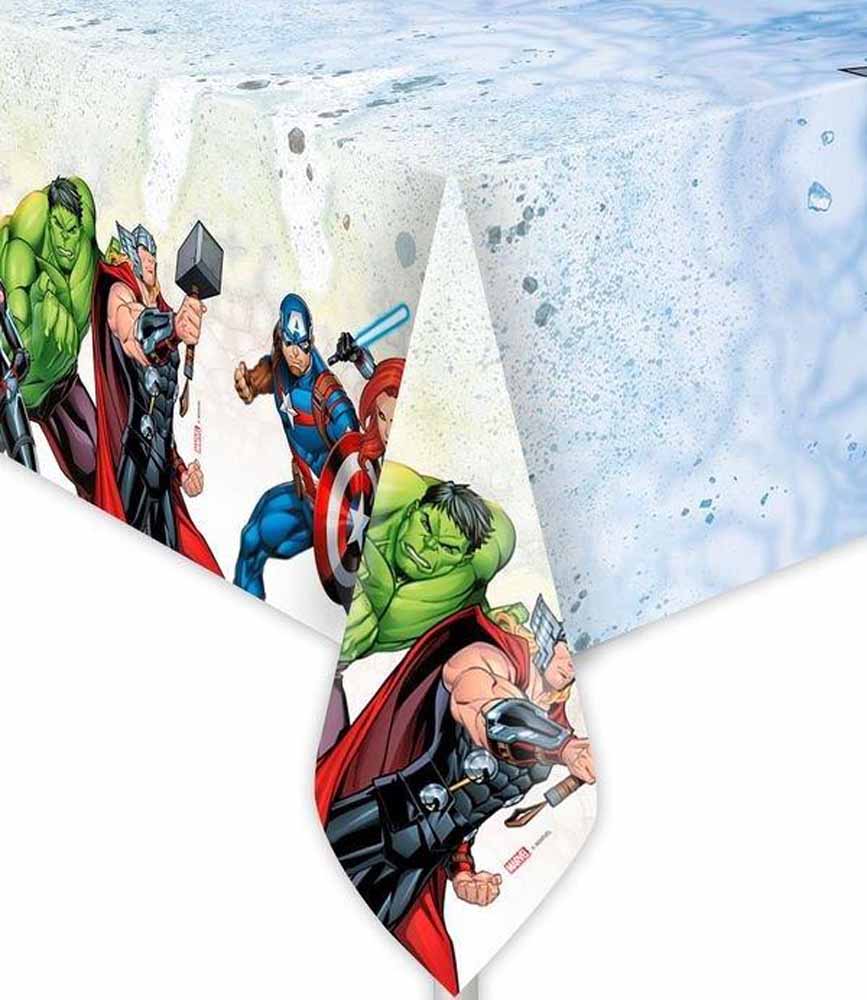 Avengers Fødselsdags Plastikdug – Superhelte Feststemning