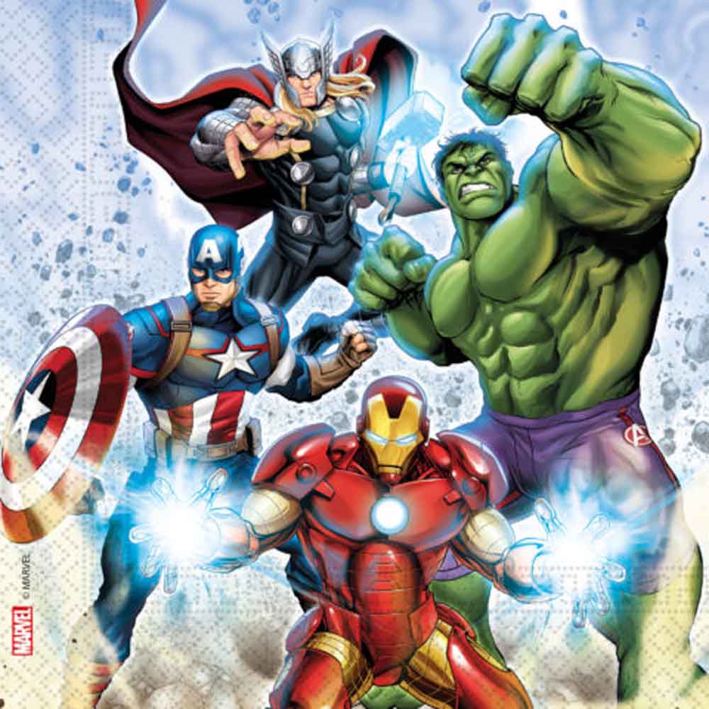 Avengers Servietter – 20 Stk til Superheltefest!