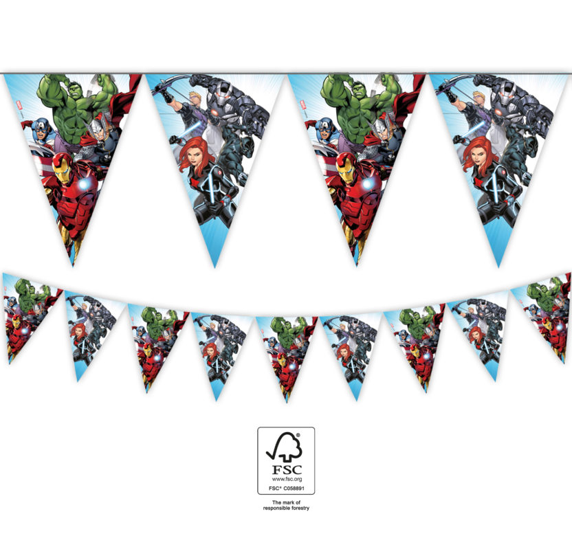 Avengers Fødselsdagsbanner – Superhelte Festdekoration