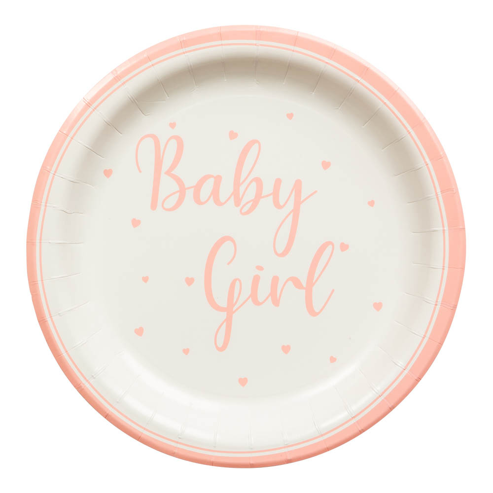 Engangstallerkner til Baby Girl – Perfekte til Festlige Anledninger!