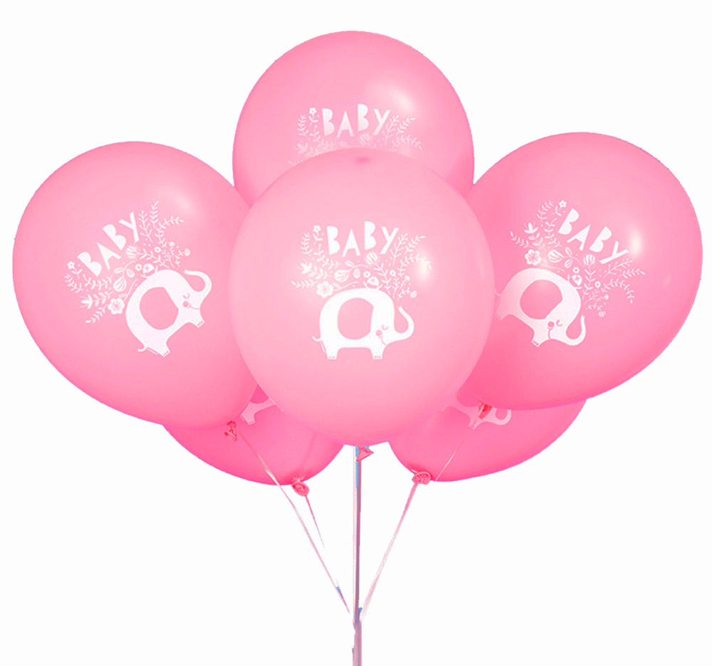 Søde Pink Elefant Balloner til Baby Shower Festligheder