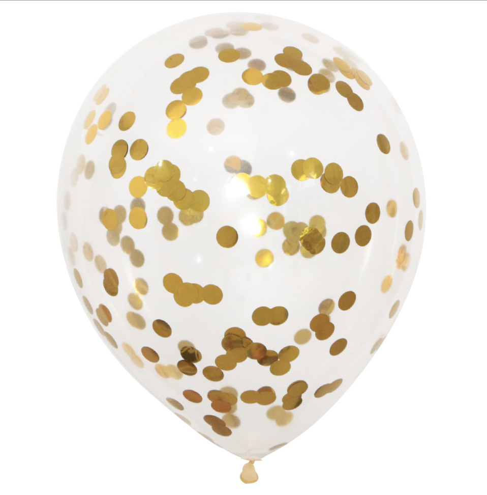 Guld Konfetti Ballon 30 cm – Fantastisk Festtilbud!