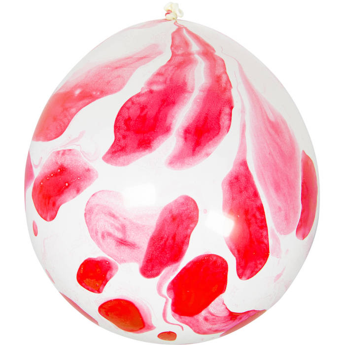 Blodpletter Halloween Balloner - 6 stk. til feststemning