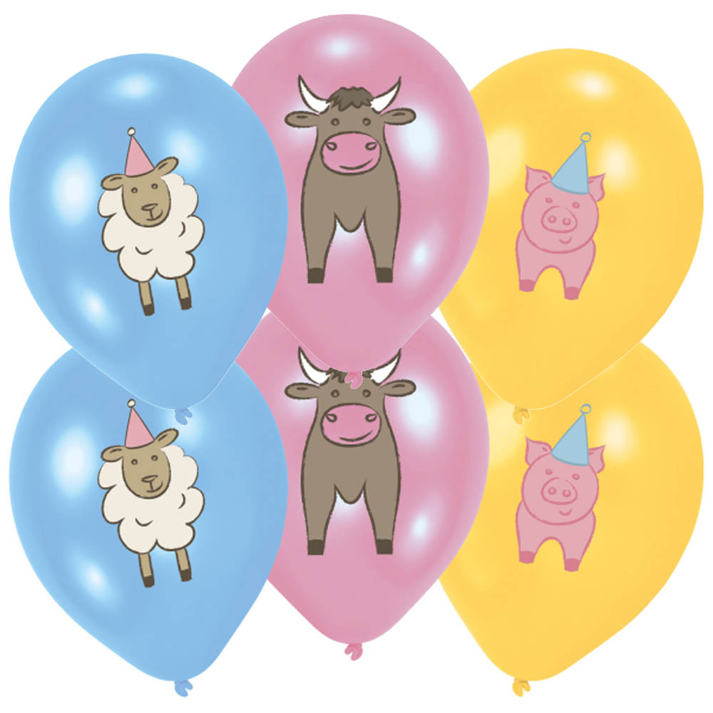 Bondegårdsballoner til Børnefødselsdag – 6 Festlige Balloner