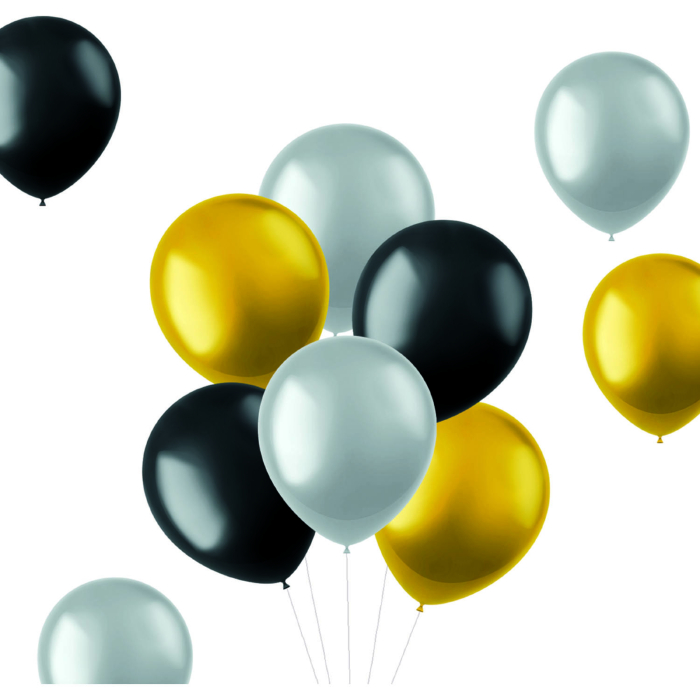 Metalliske Balloner Mix 10 stk. - Fantastisk Tilbud!