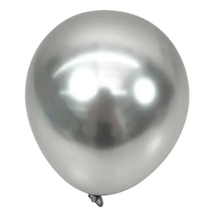 Sølv Balloner 22 cm - 10 stk til Festlige Anledninger!