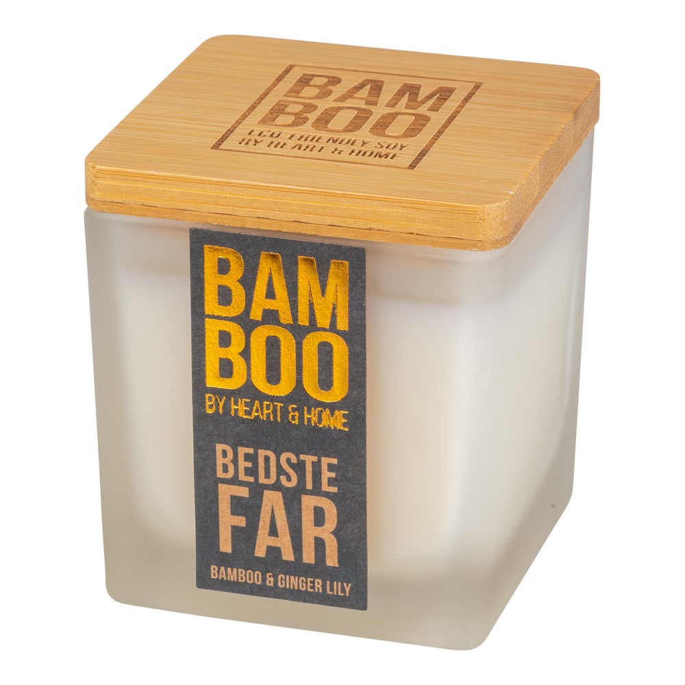 Bamboo Duftlys til Far - Perfekt Fars Dag Gave