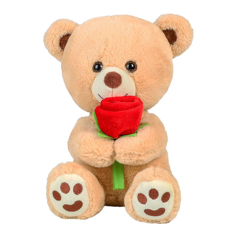 Bamse Med Rød Rose 20