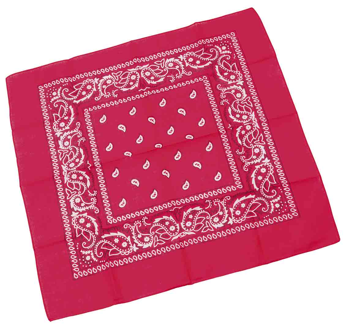 Rød Mønstret Bandana – Uundgåeligt Festtilbehør!