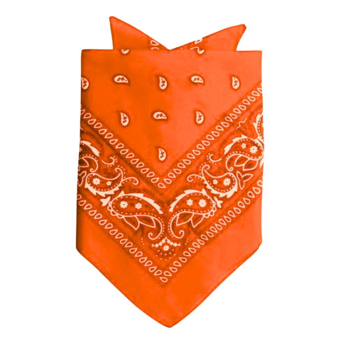 Traditionel Orange Bandana - Perfekt til Festen!