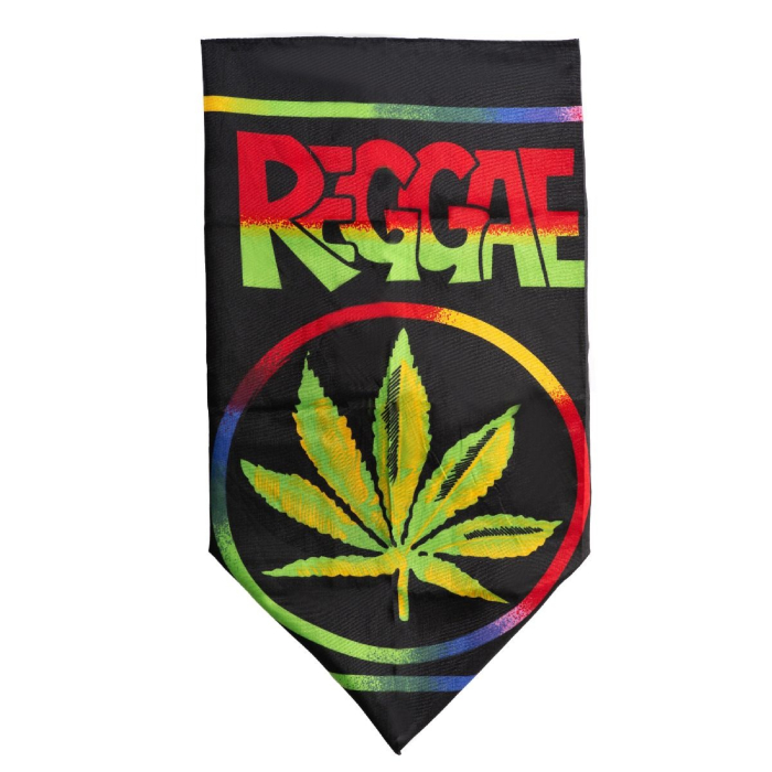 Reggae Bandana med Marijuana Motiv - Cool Tilbehør!