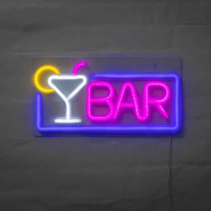 Bar Neon LED Skilt til Bar - Lysende Dekoration