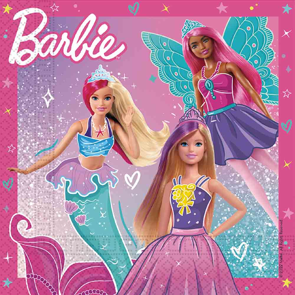 Barbie Fantasy Servietter - 20 stk. til Festlige Fester