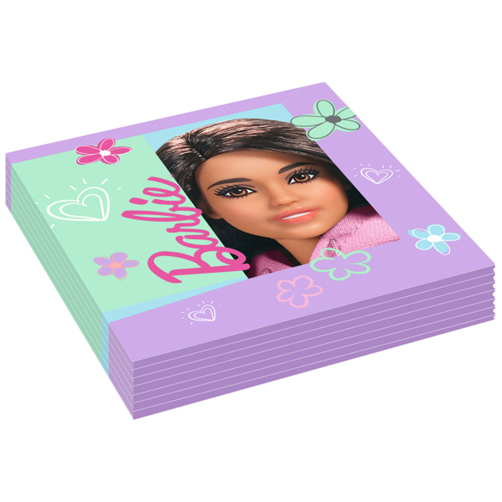 Barbie Servietter 16 Stk – Farverig Feststemning til Fester!